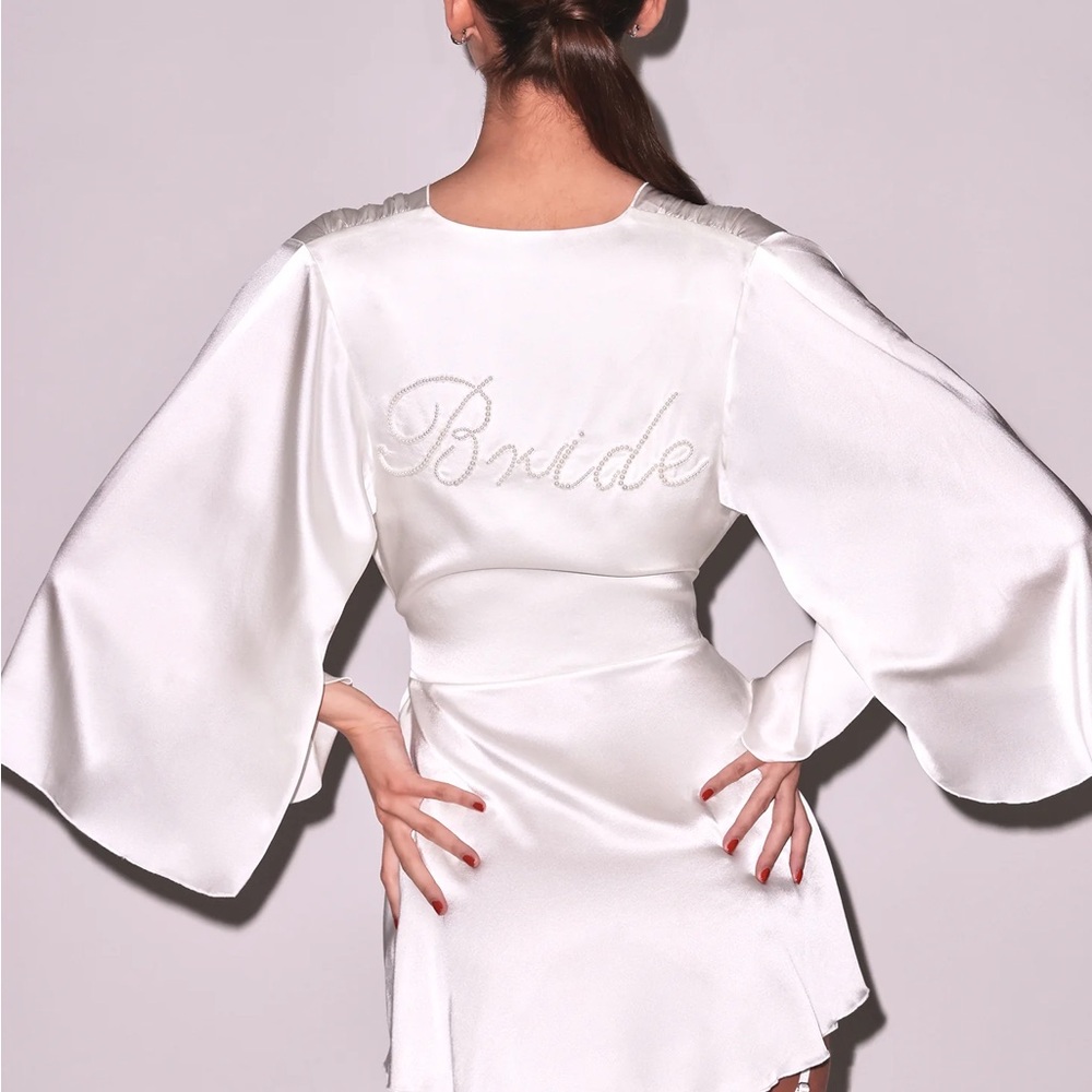 Fleur du Mal Silk Bride Robe